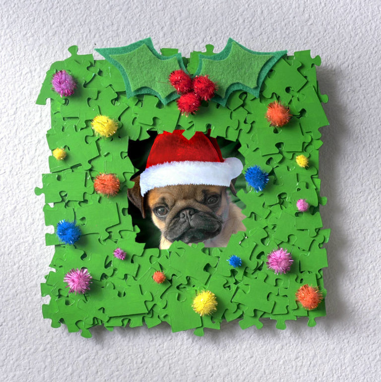 DIY Christmas picture frame for kids